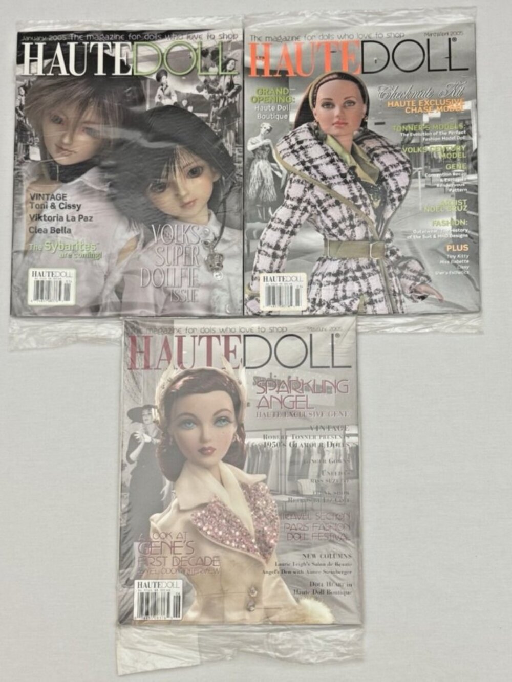 Haute Doll Magazine Lot 3 Issues 2005 Vol 2 Vol 3 Tonner Sybarites Gene Bjd